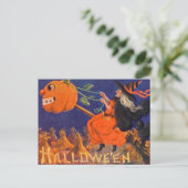 Vintage Halloween Art Postkarte (Stehend Vorderseite)