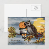 Vintage Halloween Art Postkarte (Vorne/Hinten)
