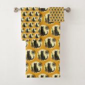 Vintage Halloween-Badezimmerdekor Badhandtuch Set (Insitu)