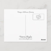 Vintage Halloween-Begrüßung Postkarte (Rückseite)