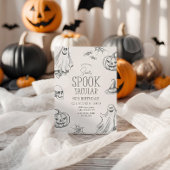 Vintage Halloween Birthday Invitation Any Age Einladung