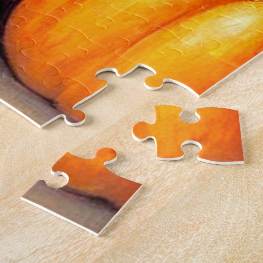 Vintage Halloween Black Kitten Illustration Puzzle (Seite)