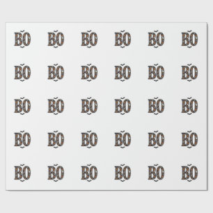 Vintage-Halloween-Boo-Doodle-Vektordesign_1 Geschenkpapier