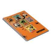 Vintage Halloween-Briefmarke Notizblock (Rechte Seite)