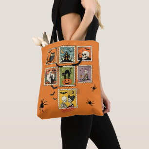 Vintage Halloween-Briefmarke Tasche