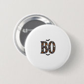 Vintage-Halloween-Buh-Doodle-Vektordesign_1 Button (Vorne & Hinten)