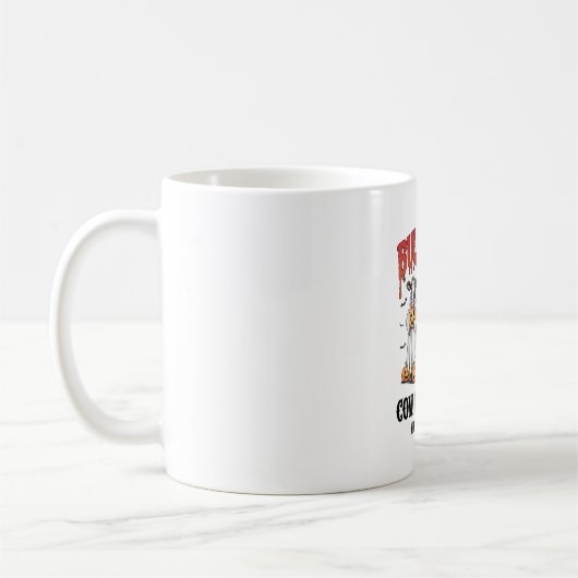 Vintage Halloween Bull Sheet Kaffeetasse (Links)