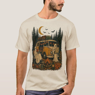 Vintage-Halloween-Camping-Geister-Grafik T-Shirt