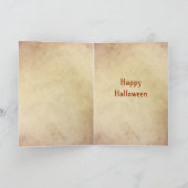 Vintage Halloween Card, Elegante Dame mit Spiegel Karte (Innenseite)