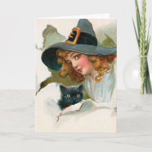 Vintage Halloween Card Karte (Vorderseite)