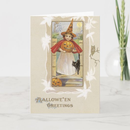 Vintage Halloween Card Karte (Vorderseite)