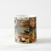 Vintage Halloween Cards Collage Kaffee Tasse (Mittel)