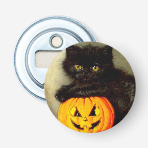 Vintage Halloween Cat and Jack-o’-Laterne Flaschenöffner
