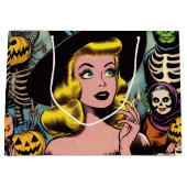 Vintage Halloween-Comicen Große Geschenktüte (Vorderseite)