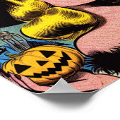 Vintage Halloween-Comicen Poster (Ecke)