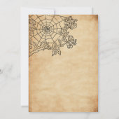 Vintage Halloween Couple Dusche Hochzeit Einladung (Rückseite)