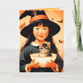 vintage Halloween cutie no6 -funny quote Karte (Vorderseite)