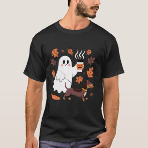 Vintage Halloween Dachshund Grusel-Saison Weenie D T-Shirt