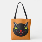 Vintage Halloween Dekoration Black Cat I Tasche (Rückseite)