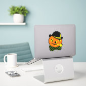 Vintage Halloween Dekoration Jack o' Lantern Aufkleber (Laptop auf Schreibtisch)