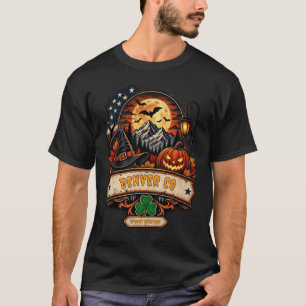 Vintage Halloween Denver CO Kürbis Gruseliger Stol T-Shirt