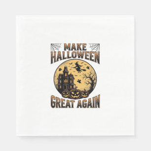 Vintage-Halloween-Design für ein großartiges Spukh Serviette