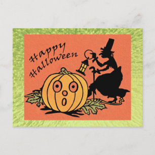 Vintage Halloween-Design-Postkarte Postkarte