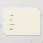 Vintage Halloween-Einladung - Geist u. Einladung (Rückseite)