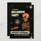 Vintage Halloween-Einladung, Halloween-Nacht Einladung (Vorne/Hinten)