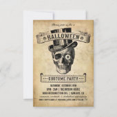 Vintage Halloween-Einladung - Kostüm-Party Einladung (Vorderseite)