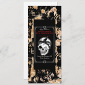 Vintage Halloween-Einladung - Kostümprogramm Party Einladung (Vorne/Hinten)