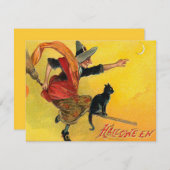 Vintage Halloween-Einladungen Einladung (Vorne/Hinten)