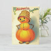 Vintage Halloween-Einladungen Einladung (Stehend Vorderseite)