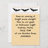 Vintage Halloween-Einladungen Einladung (Rückseite)