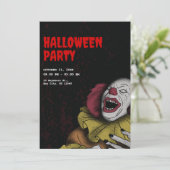 Vintage Halloween-Einladungen, Halloween-Party Einladung (Stehend Vorderseite)