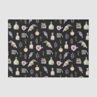 Vintage-Halloween-Elemente Muster Seidenpapier