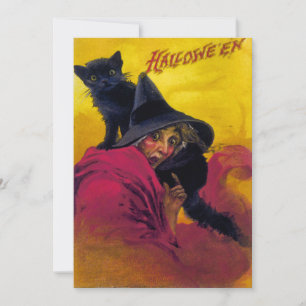 Vintage Halloween-Ephemera Einladung
