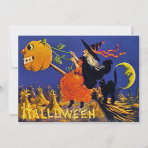 Vintage-Halloween-Ephemera Einladung