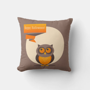 Vintage-Halloween-Eule-Kissen Kissen