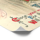 Vintage Halloween Fairies Poster (Ecke)