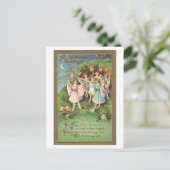 Vintage Halloween Fairy Postcard Postkarte (Stehend Vorderseite)