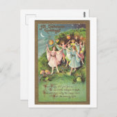 Vintage Halloween Fairy Postcard Postkarte (Vorne/Hinten)