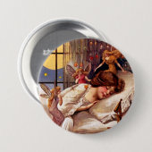 Vintage Halloween-Feen und Schlafmädchen Button (Vorne & Hinten)