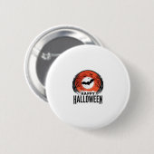 Vintage-Halloween-Fledermaus-Mond-Gravurdesign_1 Button (Vorne & Hinten)