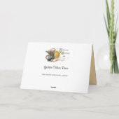 Vintage Halloween-Fliegen-Hexe-Karte Karte (Rückseite)