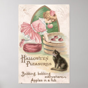 Vintage Halloween-Freuden Poster