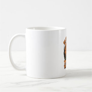 Vintage-Halloween-Friedhofs-Kürbis-Mond-Shirt-Des Kaffeetasse