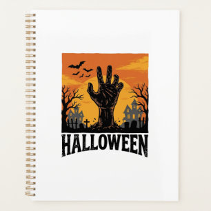 Vintage-Halloween-Friedhofs-Zombie-Hand-Shirt-Desi Planer