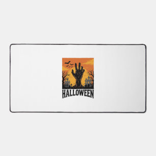 Vintage-Halloween-Friedhofs-Zombie-Hand-Shirt-Desi Schreibtischunterlage