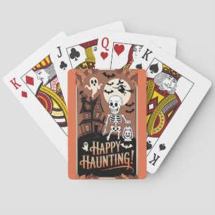 Vintage Halloween Fröhliche Angst Spielkarten